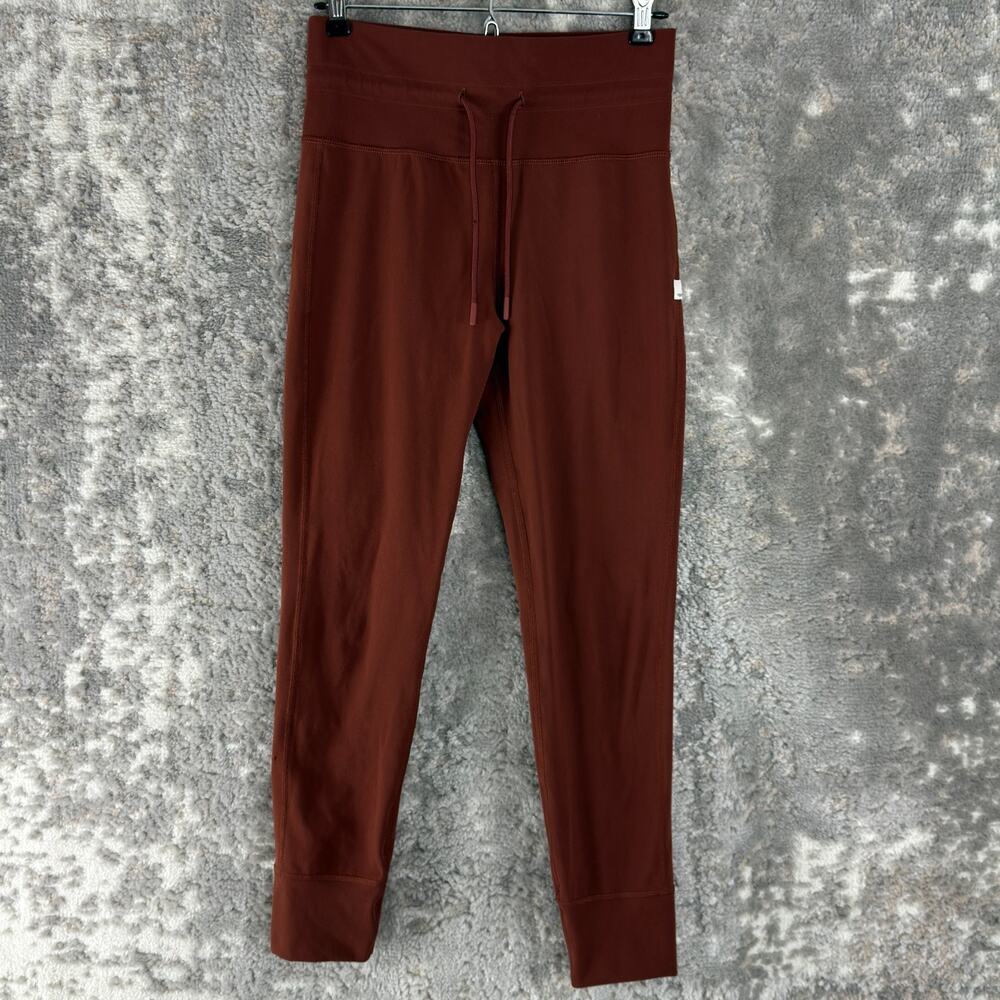Vuori Size S Athleisure Drawstring Casual Tapered Leggings Brown Pull On Pants